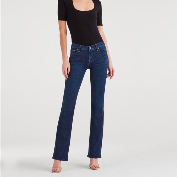 7 For All Mankind Denim - 7 For All Mankind crystal logo jeans